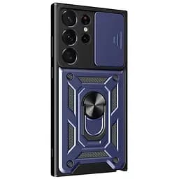 Чохол Ummi Camshield Serge Ring для Samsung Galaxy S21 Ultra Синій / Navy