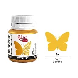 Акрил для декора металлик 20 мл Rosa TALENT