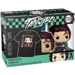 Набір Funko Pop Tee Set Фанко Поп Demon Slayer Tanjiro Клинок, що розсікає демонів Танджиро 10 см DS BL K867 XL - мініатюра 2