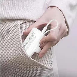 Зовнішній акумулятор Borofone BJ41 5000mAh 18.5W з кабелем Type-C та конектором Lightning білий - мініатюра 4