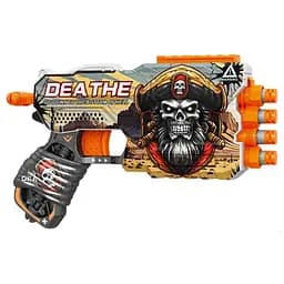 Пистолет BH143 Turbo & Fast четырёхствольный с механическим барабаном с мягкими патронами 12 шт "Смерть" (6955006261143)