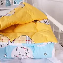 Ковдра MirSon антиалергенна зима Kids Time 20-0044 Cats and bunnies 140x205 см EcoSilk (2200009666445) - мініатюра 2