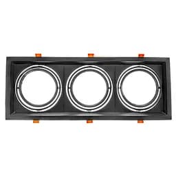 Світильник врізний поворотний Brille ML-020/3 AR111 BK 48-024 - мініатюра 7