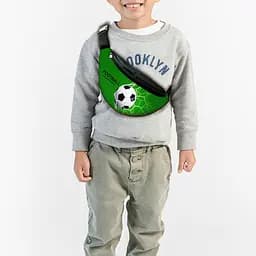 Сумка-бананка детская футбол с принтом ,32х15см,сумка футболиста для мальчика через плечо (00178)