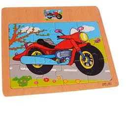 Дерев’яний пазл «Мотоцикл» IW8