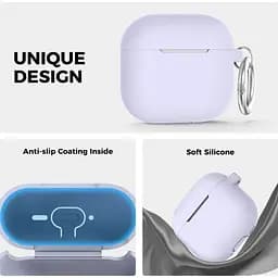 Чохол AhaStyle Colorful Silicone Case для AirPods 4 Lavender [133812] - мініатюра 2
