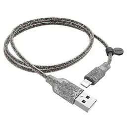 Кабель Hoco U73 Star Galaxy Silicone 120 см USB to Lightning серый силиконовый