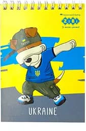 Блокнот на пружині зверху Patriot Spirit KIDS Line, А6, 40 аркушів, картонна обкладинка (В асортименті)