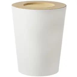 Мусорное ведро МВМ My Home Scandinavia 22.8х28 см белое (BIN-20 9L WHITE/WOOD)