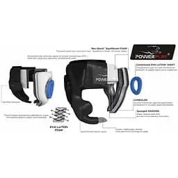 Боксерський турнірний шолом PowerPlay 3045 XL Blue - мініатюра 6
