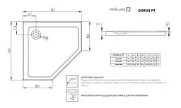 Душовий піддон Radaway Doros PT 100x100 SDRPT1010-01 - мініатюра 2