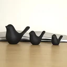 Декоративна статуетка MBM My Home Пташка чорна (DH-ST-30 L BLACK) - мініатюра 4