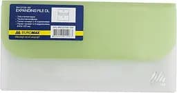 Папка-конверт TRAVEL BM.3708-99 BUROMAX, на липучке, DL, 4 отделения, матовый полупроз.пластик (4823078953162) Зелёный