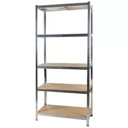 Стелаж металевий Malatec 23768 180x90x40 см, 5 поліць, 875 кг, для гаража - мініатюра 4