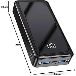 Портативний зарядний пристрій потужний 240000 мАг вихід і вхід USB C 22,5 Вт - мініатюра 4