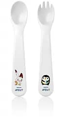 Виделка та ложка для дітей Philips Avent, 12+ міс (SCF712/00)