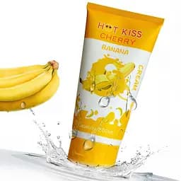 Гель-лубрикант зволожуючий Hot Kiss на водній основі зі смаком банану 200 мл