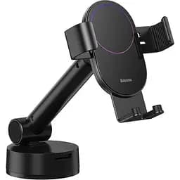 Автомобільний утримувач холдер Baseus Simplism Gravity Car Mount Holder SUYL-JY01 Black - мініатюра 2