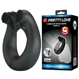 Віброкільце PRETTY LOVE DAHLIA, 12 vibration functions memory function PRETTY LOVE BI-210324 102767