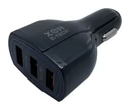 Автомобільний зарядний пристрій XON UniLink QC3.0 + 2 x 5V/3.1A Black (CU003A30QB 3432) - мініатюра 3
