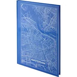 Книга записна Axent Maps Amsterdam A4 в клітинку 96 аркушів блакитна (8422-507-A) - мініатюра 2