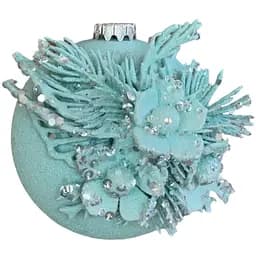 Куля Dashuri прикрашена блиск 100 мм 2 шт. Тіффані (100126603)