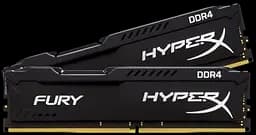 Оперативная память HyperX 8GB (2x4GB) DDR4 2400MHz Fury (HX424C15FBK2/8) Б/У