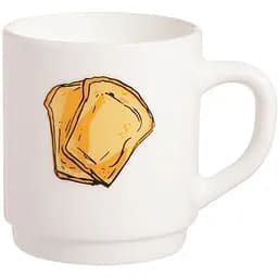 Чашка Luminarc Pop Gourmandise Tartine, 290 мл, белая (Q5176)