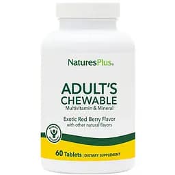 Мультивітаміни для дорослих Nature's Plus зі смаком ягід 60 таблеток (NTP30871)