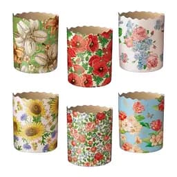 Форми для випічки паски Квіти 8.5х7 см 50 шт.