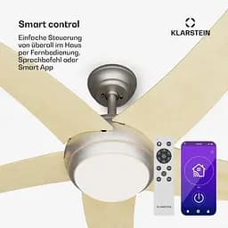 Стельовий вентилятор Klarstein Bolero Smart 55 Вт Бежевий (10046058) - мініатюра 5