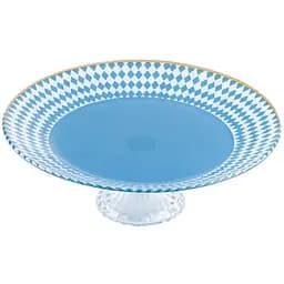 Тортовница Viva Domino 25 см голубая (B300010)