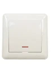 Выключатель Brille одноклавишный с индикатором 250W 16А BC116-153-28