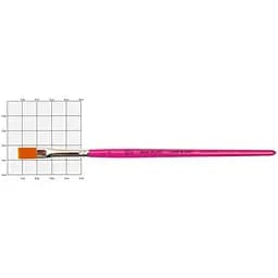 Пензель синтетика плоска для декору HOBBY & CRAFT 6 коротка ручка Rosa TALENT