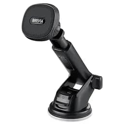 Тримач телефону автомобільний Brevia DashArm MagStrong із присоскою, пелескоп 132-182мм, 6 магнітів, чорний(48470)
