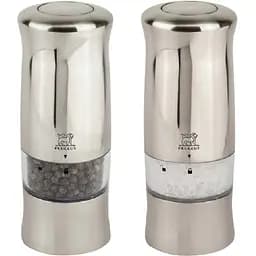 Набір електричних млинкiв Peugeot Zeli для солі та перцю, 14 см, сріблясто-сірий (2/28480)