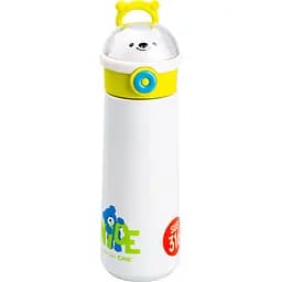 Термос дитячий Happy Life Nice to meet you HP17306GR із трубочкою 500 мл, жовтий