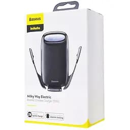 Тримач в автомобіль з електричним кронштейном Baseus Milky Way Wireless - мініатюра 2