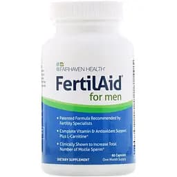 Репродуктивне здоров'я чоловіків Fairhaven Health FertilAid for men 90 капсул