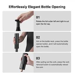 Штопор Xiaomi Mijia Electric Red Wine Bottle Opener (KGJ001T) - мініатюра 5
