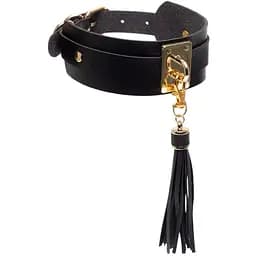 Ошейник Kinky Diva Collar Me! Teasing Tassel Collar 43.5 см черный
