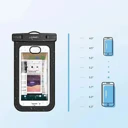 Водонепроникний чохол UGREEN Waterproof Phone Pouch Clear/Black [LP186] [69039] - мініатюра 8