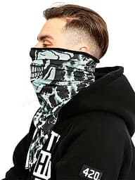 Бандана BUFF Polar Bandana sinister black/black Різнокольоровий - мініатюра 2