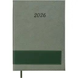 Щоденник датований Buromax Prestige 2026 A5 штучна шкіра зелений (BM.21147-04)