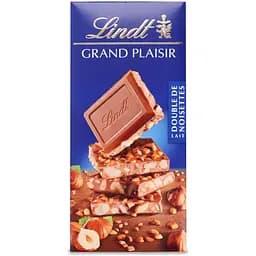 Шоколад Lindt Grand Plaisir молочний подрібнений фундук 150 г