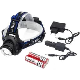 Ліхтар налобний Police PL-122 LED акумуляторний 4 режимів роботи зум - мініатюра 2