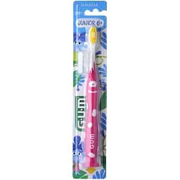 Зубна щітка GUM Junior Monster м'яка рожева