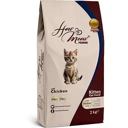 Сухий корм для кошенят How Meow Adult Kitten з куркою 2 кг
