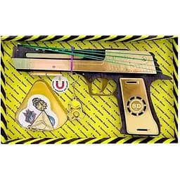 Собранная модель Резинкострел Сувенир-декор Desert Eagle DE-B-B Black