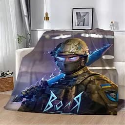 Плед плюшевий патріотичний 3D Воля 160х200 см